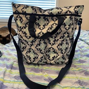 Crossbody Organizing Tote in Fab Flourish